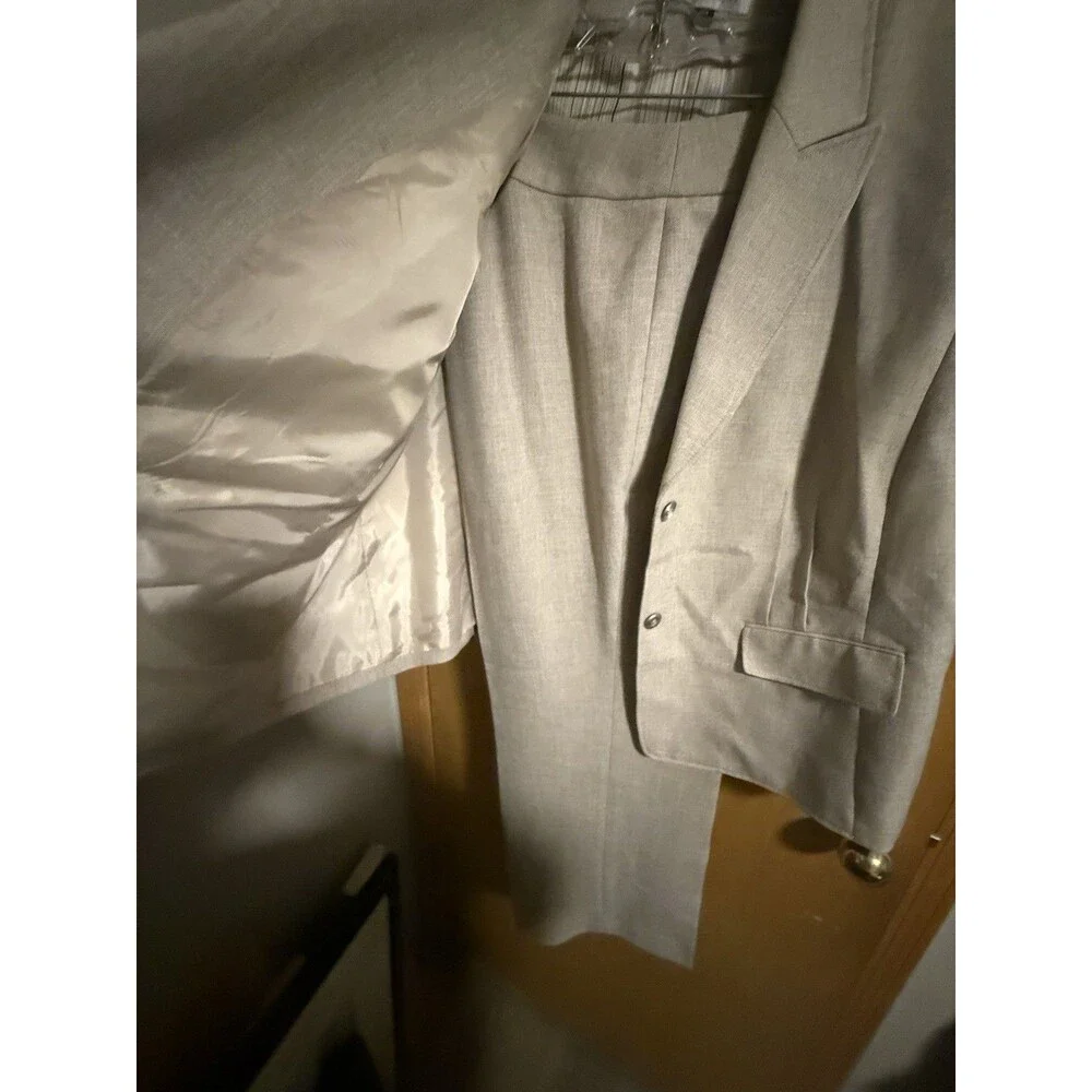 TAHARI BY ARTHUR LEVINE BLAZER/PANTS SUIT SIZE 22W Career Business Neutral Color - Picture 5 of 6